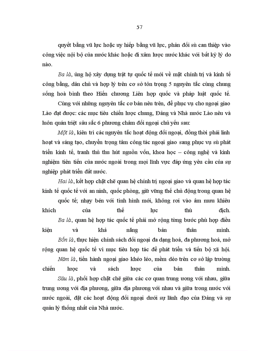 image for page Chính sách đối ngoại trong điều kiện hội nhập quốc tế của Cộng hoà Dân chủ nhân dân Lào