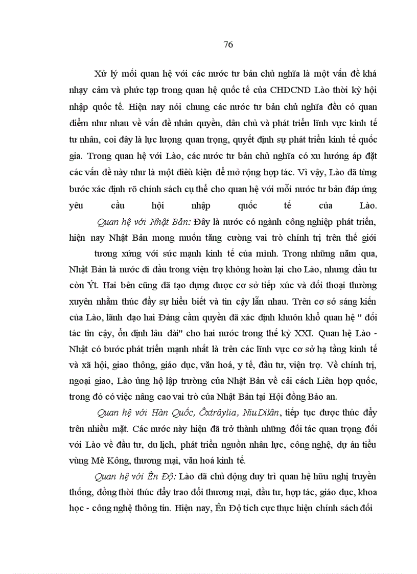 image for page Chính sách đối ngoại trong điều kiện hội nhập quốc tế của Cộng hoà Dân chủ nhân dân Lào