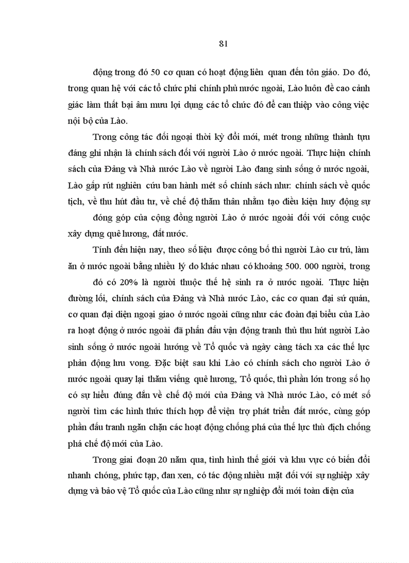 image for page Chính sách đối ngoại trong điều kiện hội nhập quốc tế của Cộng hoà Dân chủ nhân dân Lào