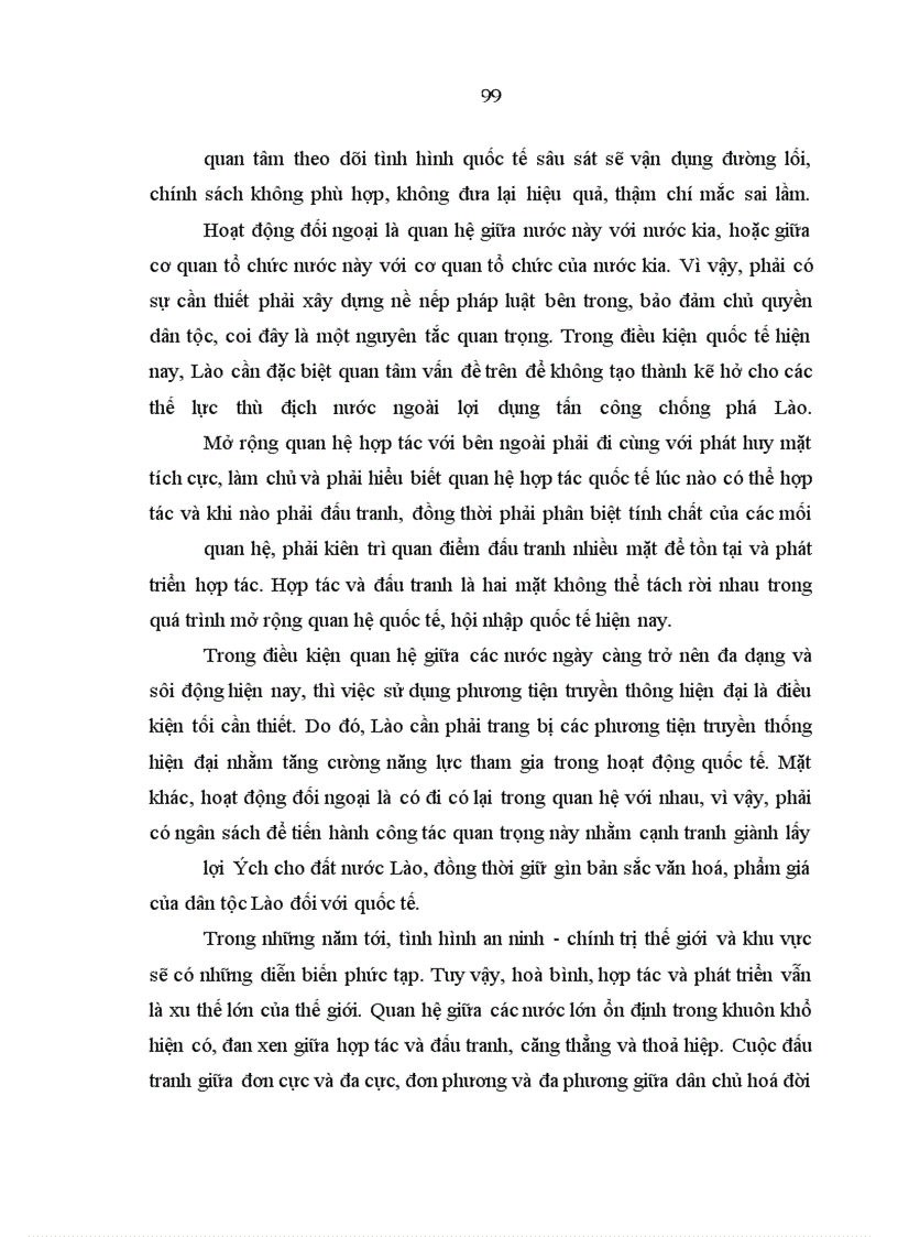 image for page Chính sách đối ngoại trong điều kiện hội nhập quốc tế của Cộng hoà Dân chủ nhân dân Lào