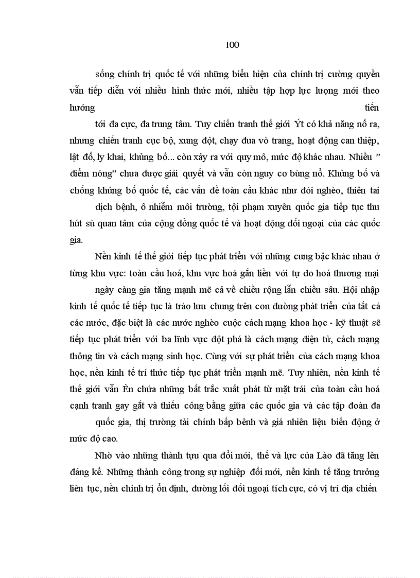 image for page Chính sách đối ngoại trong điều kiện hội nhập quốc tế của Cộng hoà Dân chủ nhân dân Lào