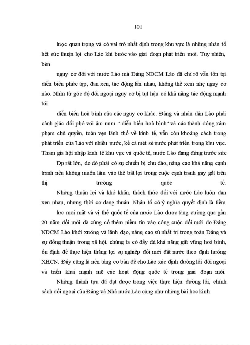 image for page Chính sách đối ngoại trong điều kiện hội nhập quốc tế của Cộng hoà Dân chủ nhân dân Lào