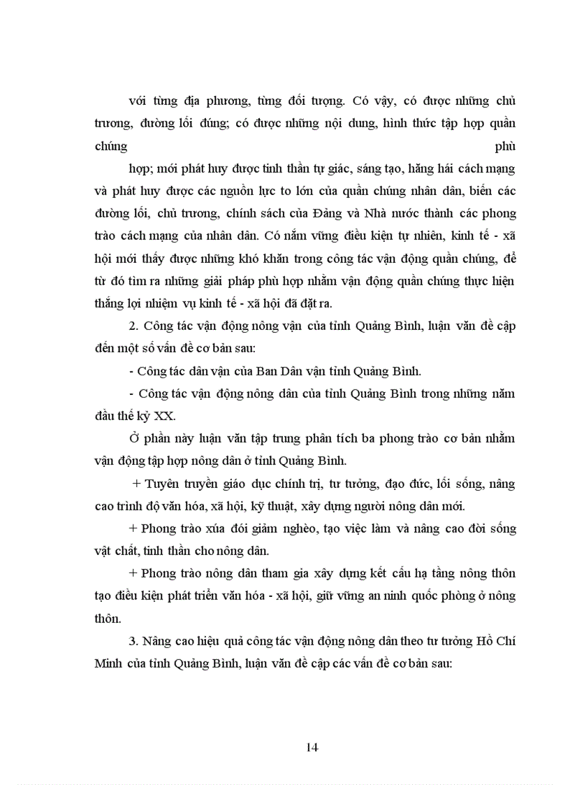 image for page Tư tưởng Hồ Chí Minh về dân vận và sự vận dụng vào công tác vận động nông dân ở tỉnh Quảng Bình trong những năm đầu thế kỷ XXI