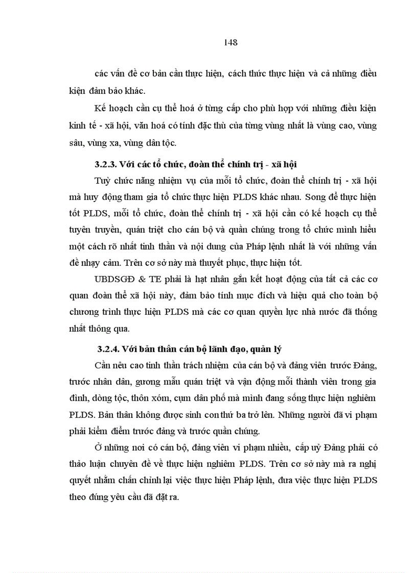 image for page Nhận thức, thái độ và hành vi của cán bộ lãnh đạo - quản lý đối với pháp lệnh dân số