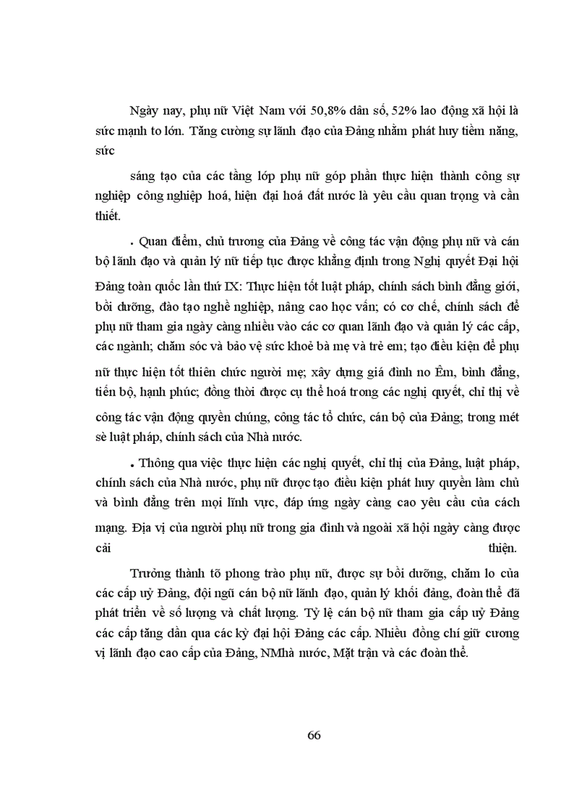 image for page Một số giải pháp xây dựng và phát triển đội ngũ cán bộ nữ lãnh đạo, quản lý khối đảng, đoàn thể -