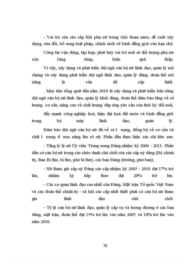 image for page Một số giải pháp xây dựng và phát triển đội ngũ cán bộ nữ lãnh đạo, quản lý khối đảng, đoàn thể -