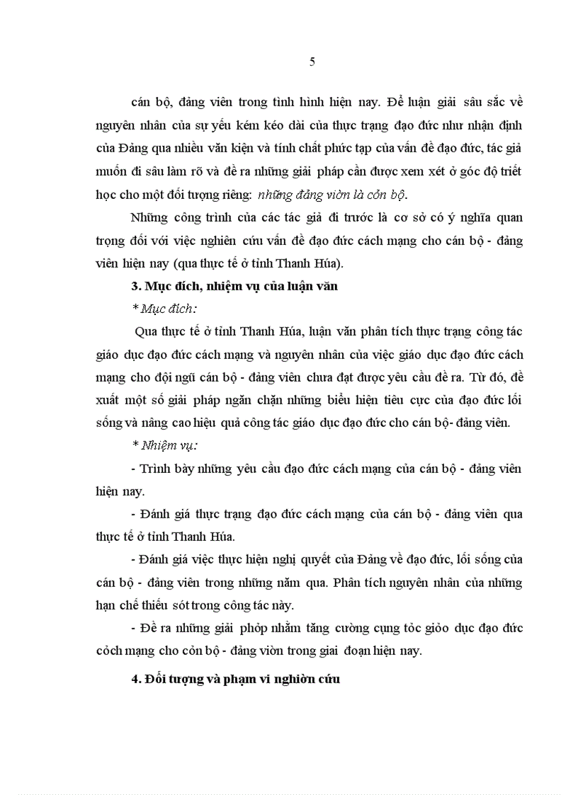 image for page Vấn đề đạo đức cách mạng của cán bộ - đảng viên hiện nay (qua thực tế ở tỉnh Thanh Hóa)