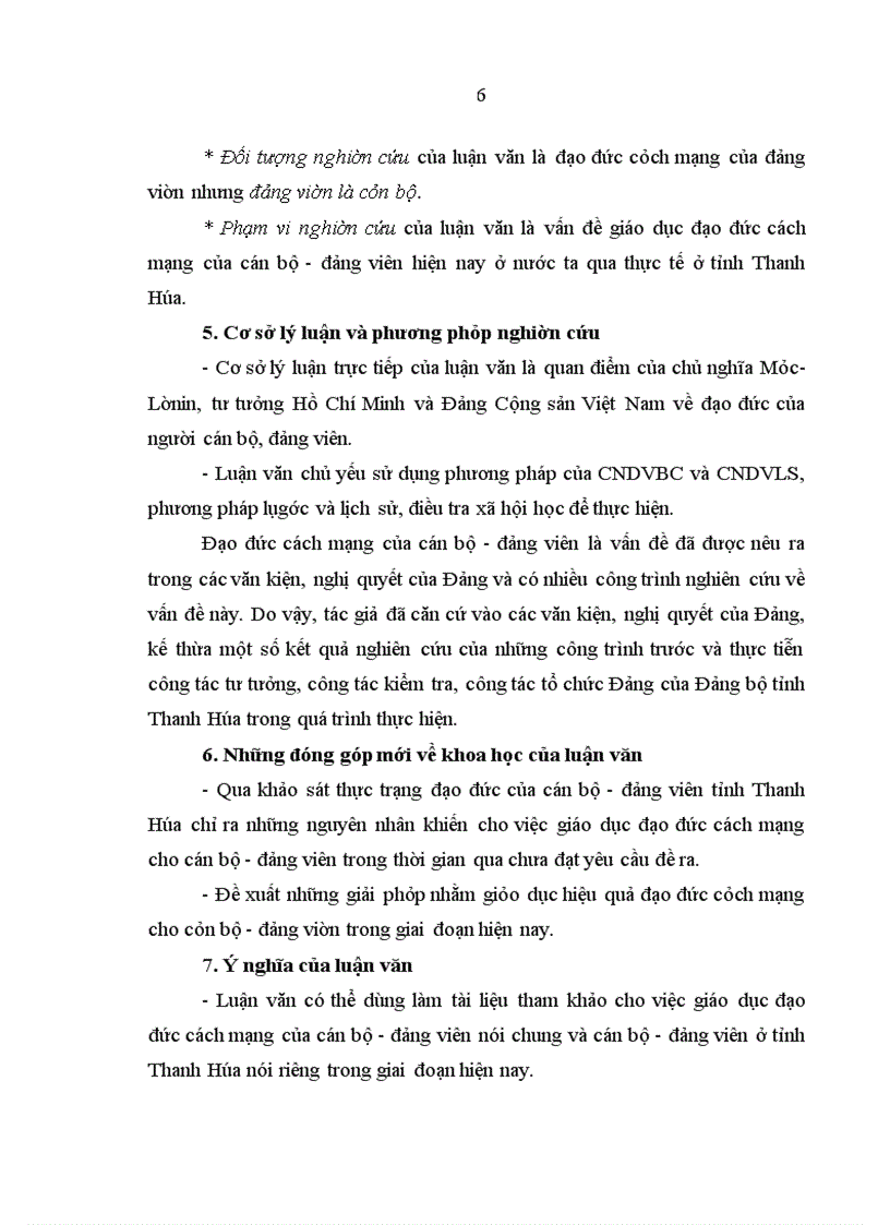 image for page Vấn đề đạo đức cách mạng của cán bộ - đảng viên hiện nay (qua thực tế ở tỉnh Thanh Hóa)