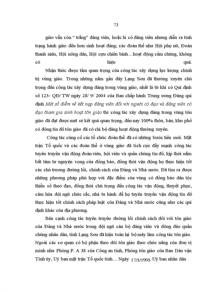 image for page Quản lý Nhà nước đối với hoạt động tôn giáo ở Lạng Sơn hiện nay