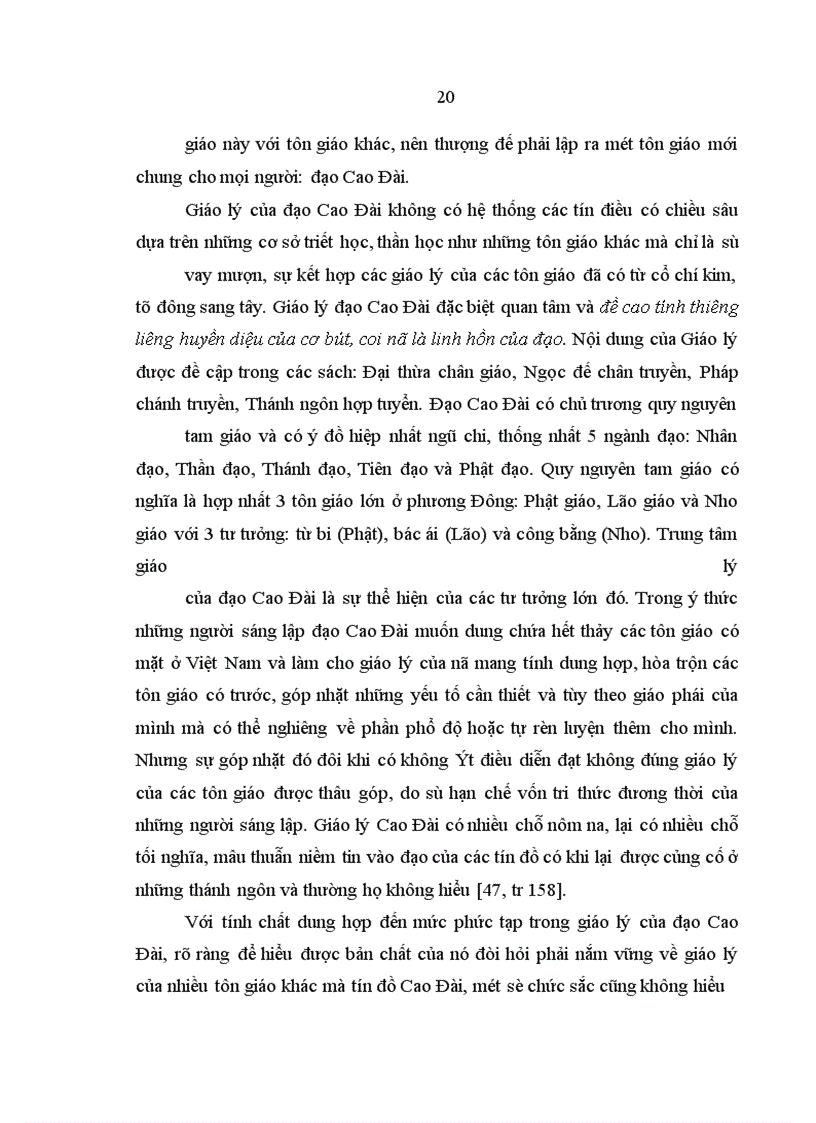 image for page Ảnh hưởng của đạo Cao Đài Ban Chỉnh đối với đời sống tinh thần ở Bến Tre,