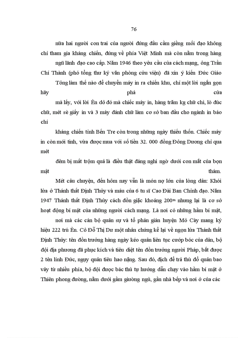 image for page Ảnh hưởng của đạo Cao Đài Ban Chỉnh đối với đời sống tinh thần ở Bến Tre,