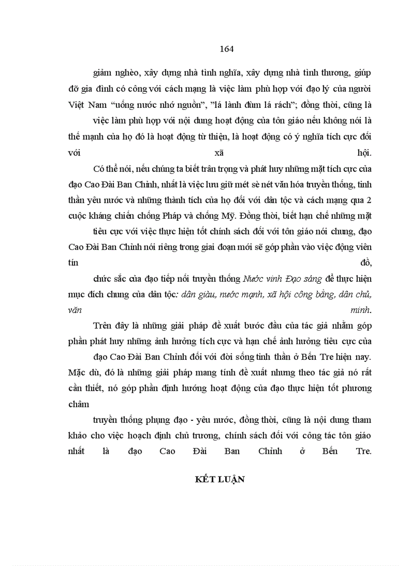 image for page Ảnh hưởng của đạo Cao Đài Ban Chỉnh đối với đời sống tinh thần ở Bến Tre,