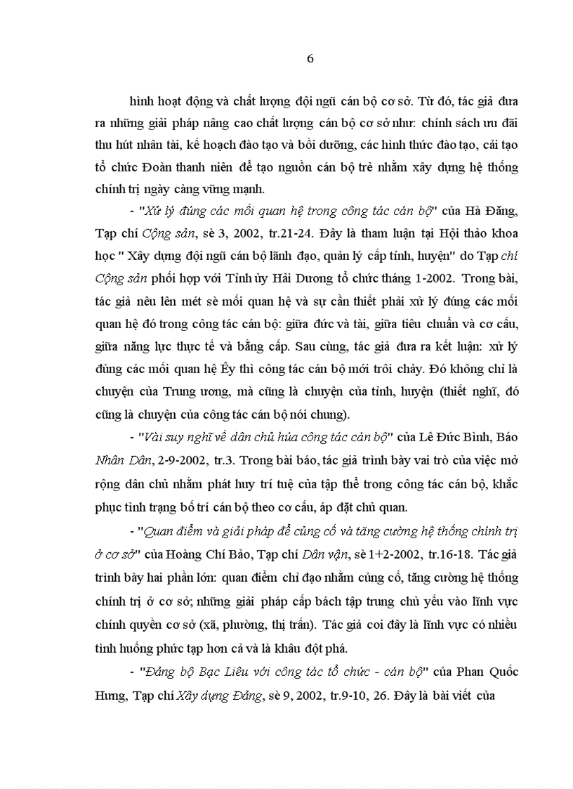 image for page Xây dựng đội ngũ bí thư đảng uỷ cấp xã của tỉnh Bạc Liêu trong giai đoạn hiện nay