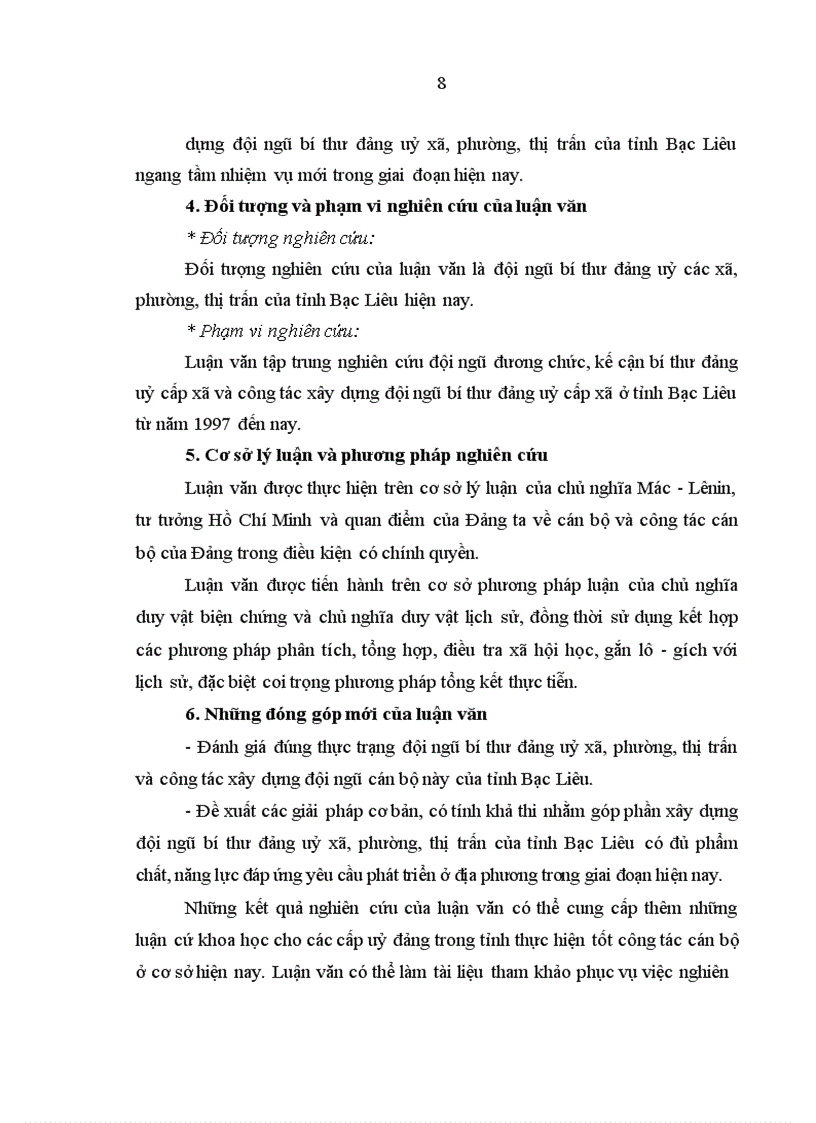 image for page Xây dựng đội ngũ bí thư đảng uỷ cấp xã của tỉnh Bạc Liêu trong giai đoạn hiện nay