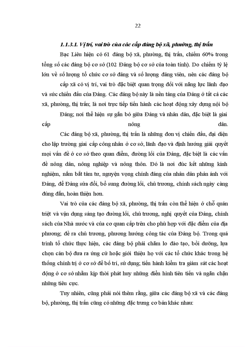 image for page Xây dựng đội ngũ bí thư đảng uỷ cấp xã của tỉnh Bạc Liêu trong giai đoạn hiện nay