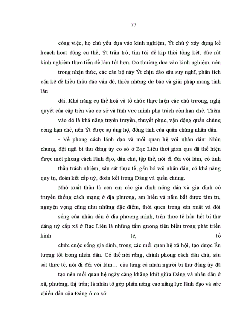image for page Xây dựng đội ngũ bí thư đảng uỷ cấp xã của tỉnh Bạc Liêu trong giai đoạn hiện nay