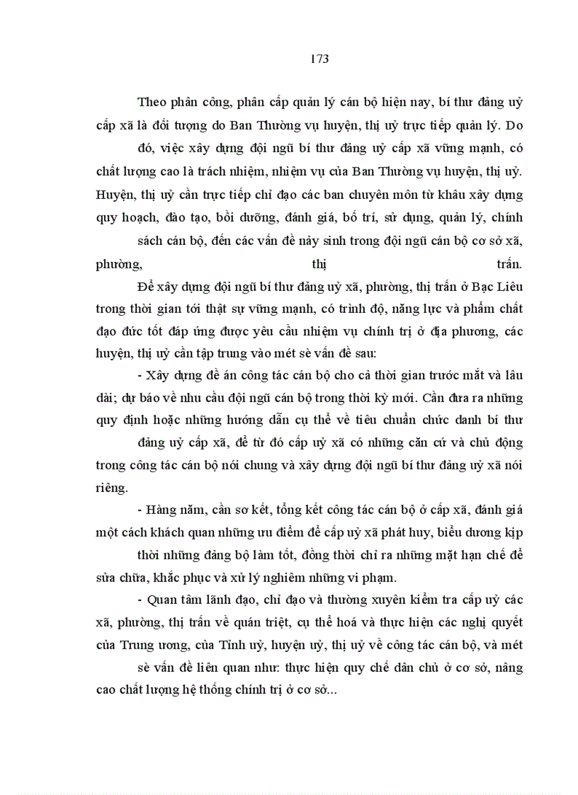 image for page Xây dựng đội ngũ bí thư đảng uỷ cấp xã của tỉnh Bạc Liêu trong giai đoạn hiện nay