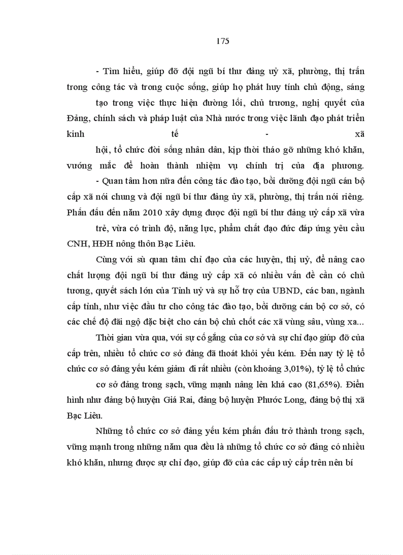 image for page Xây dựng đội ngũ bí thư đảng uỷ cấp xã của tỉnh Bạc Liêu trong giai đoạn hiện nay