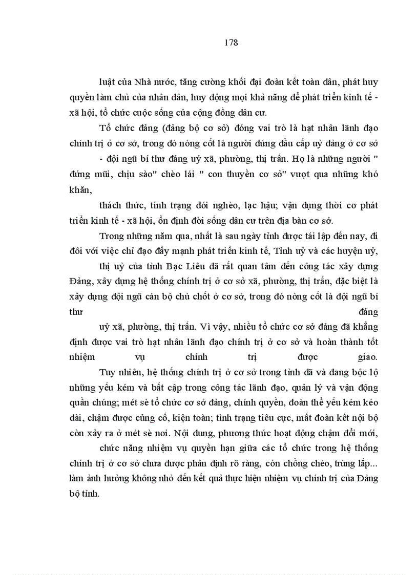 image for page Xây dựng đội ngũ bí thư đảng uỷ cấp xã của tỉnh Bạc Liêu trong giai đoạn hiện nay