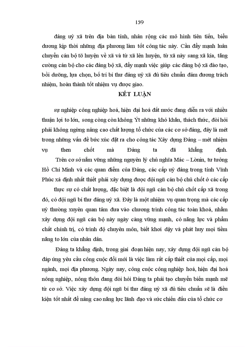 image for page Xây dựng đội ngũ bí thư đảng ủy xã tỉnh Vĩnh Phúc trong giai đoạn hiện nay