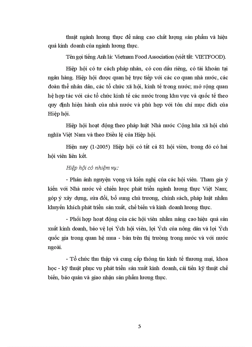 image for page Hoạt động của Hiệp hội ngành hàng trong sản xuất và xuất khẩu lương thực ở nước ta trong những năm qua