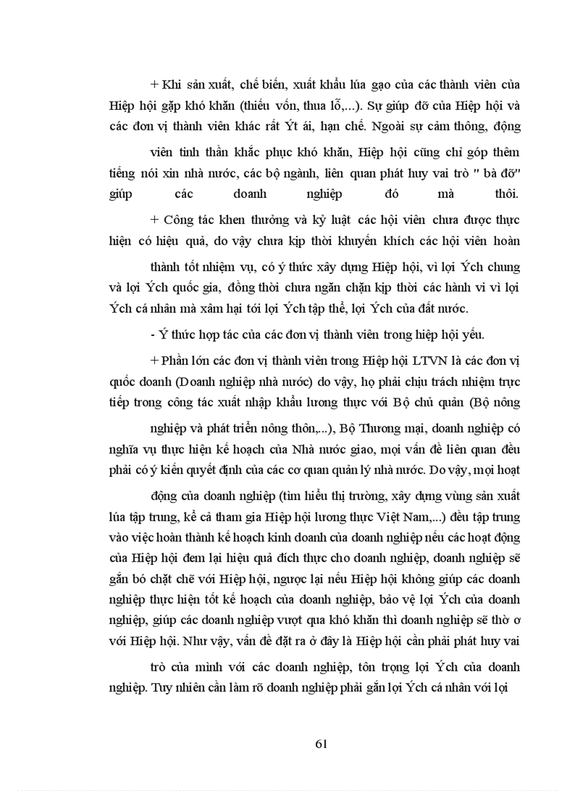 image for page Hoạt động của Hiệp hội ngành hàng trong sản xuất và xuất khẩu lương thực ở nước ta trong những năm qua