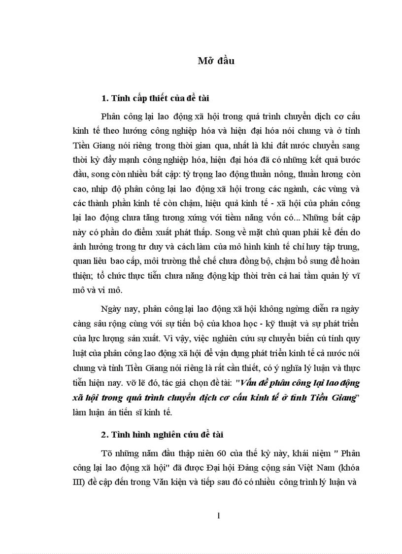 image for page Vấn đề phân công lại lao động xã hội trong quá trình chuyển dịch cơ cấu kinh tế ở tỉnh Tiền Giang