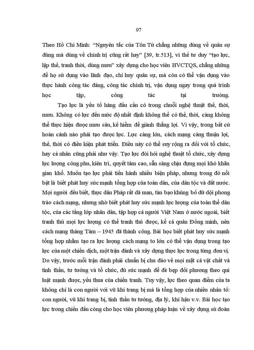 image for page Phong cách tư duy quân sự Hồ Chí Minh với học viên ở Học viện Chính trị – Quân sự hiện nay