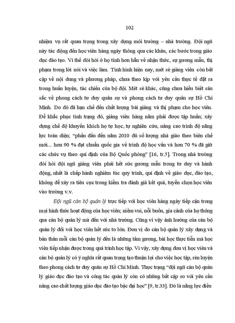 image for page Phong cách tư duy quân sự Hồ Chí Minh với học viên ở Học viện Chính trị – Quân sự hiện nay