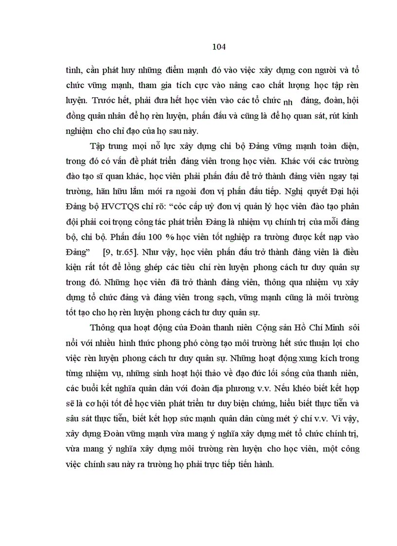 image for page Phong cách tư duy quân sự Hồ Chí Minh với học viên ở Học viện Chính trị – Quân sự hiện nay