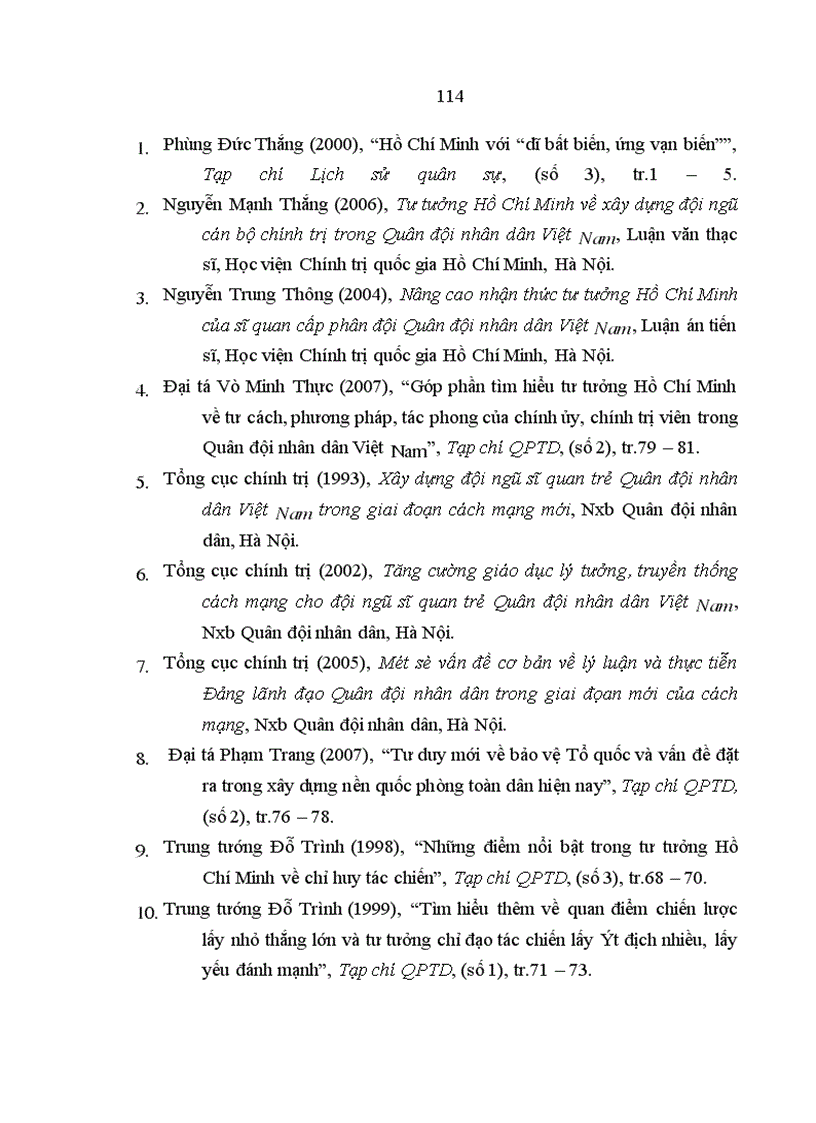 image for page Phong cách tư duy quân sự Hồ Chí Minh với học viên ở Học viện Chính trị – Quân sự hiện nay