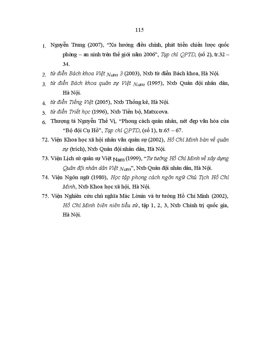 image for page Phong cách tư duy quân sự Hồ Chí Minh với học viên ở Học viện Chính trị – Quân sự hiện nay