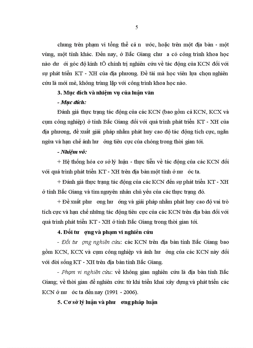 image for page Các khu công nghiệp trong sự phát triển kinh tế - xã hội ở tỉnh Bắc Giang nghiên cứu làm luận văn thạc sỹ chuyên ngành kinh tế chính trị