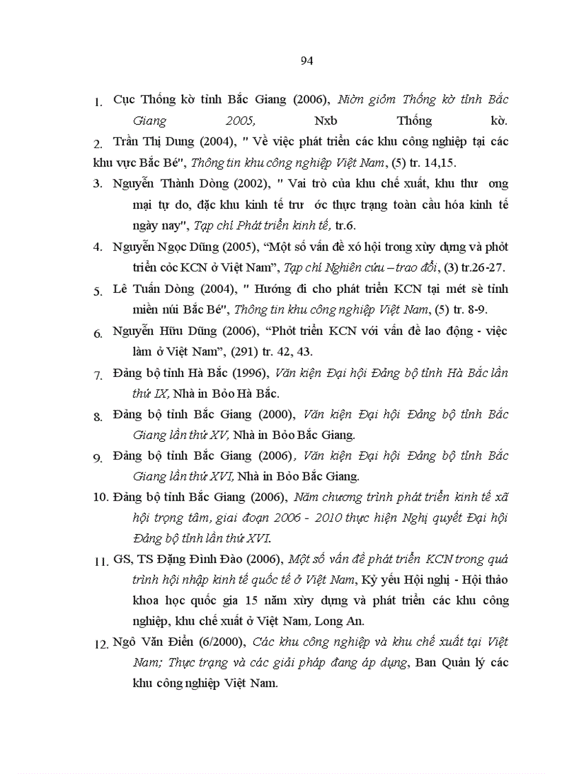 image for page Các khu công nghiệp trong sự phát triển kinh tế - xã hội ở tỉnh Bắc Giang nghiên cứu làm luận văn thạc sỹ chuyên ngành kinh tế chính trị