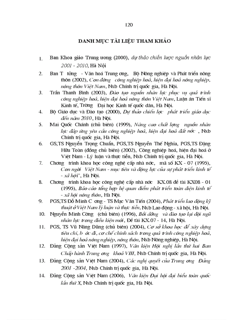 image for page Nguồn nhân lực cho công nghiệp hoá, hiện đại hoá nông nghiệp