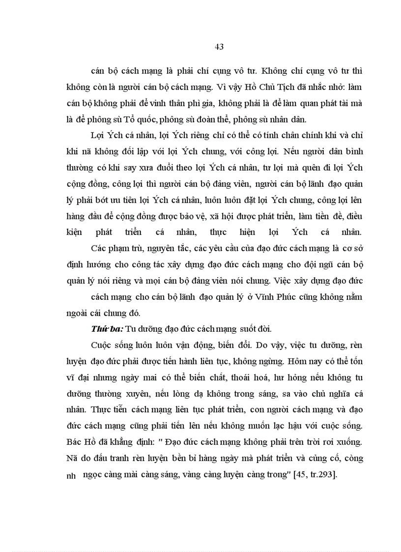 image for page Vấn đề đạo đức cách mạng của người cán bộ lãnh đạo quản lý ở Vĩnh Phúc trong điều kiện kinh tế thị trường hiện nay