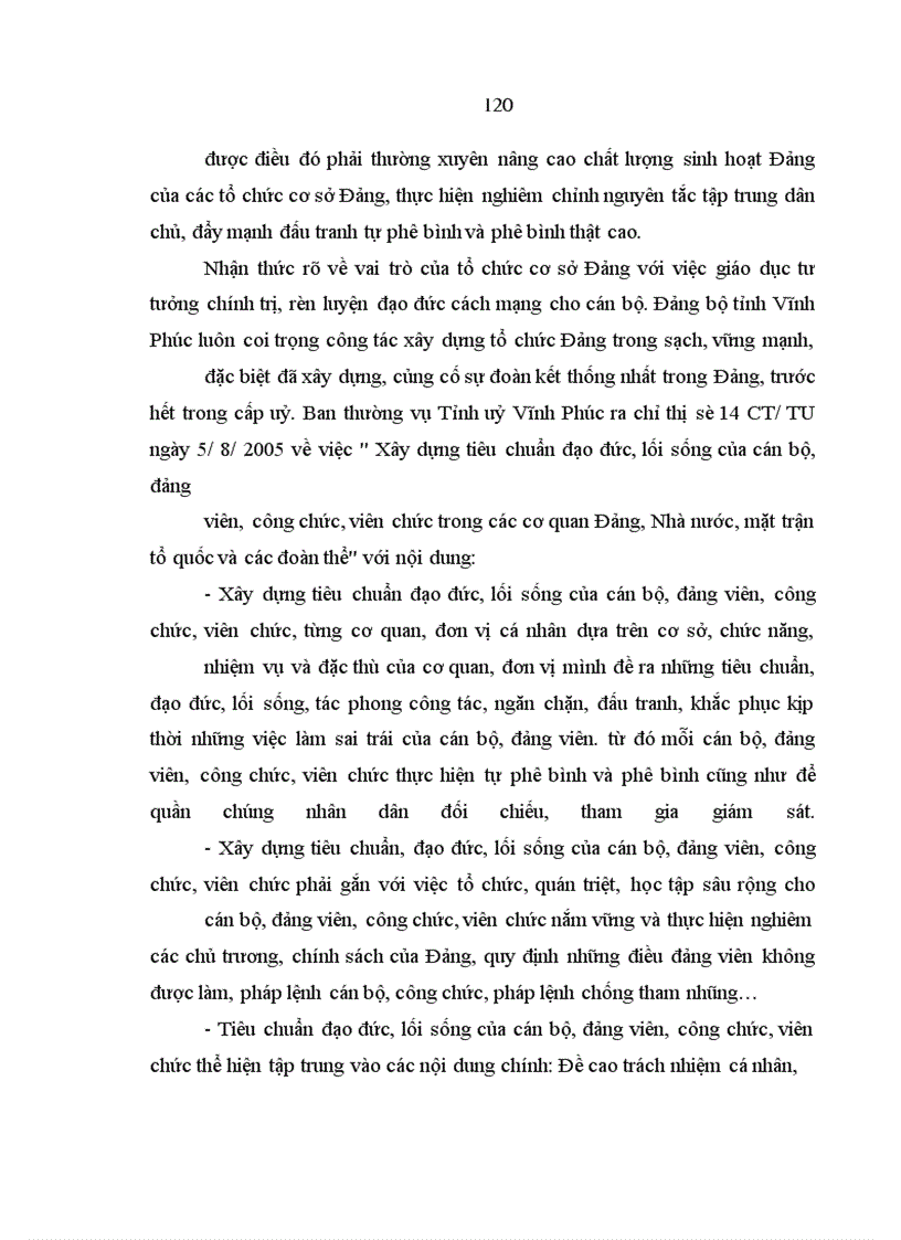 image for page Vấn đề đạo đức cách mạng của người cán bộ lãnh đạo quản lý ở Vĩnh Phúc trong điều kiện kinh tế thị trường hiện nay
