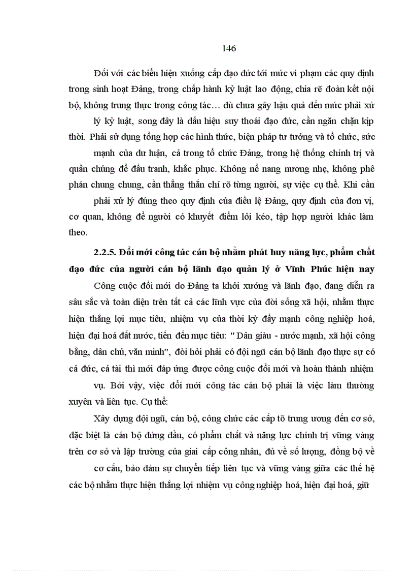 image for page Vấn đề đạo đức cách mạng của người cán bộ lãnh đạo quản lý ở Vĩnh Phúc trong điều kiện kinh tế thị trường hiện nay