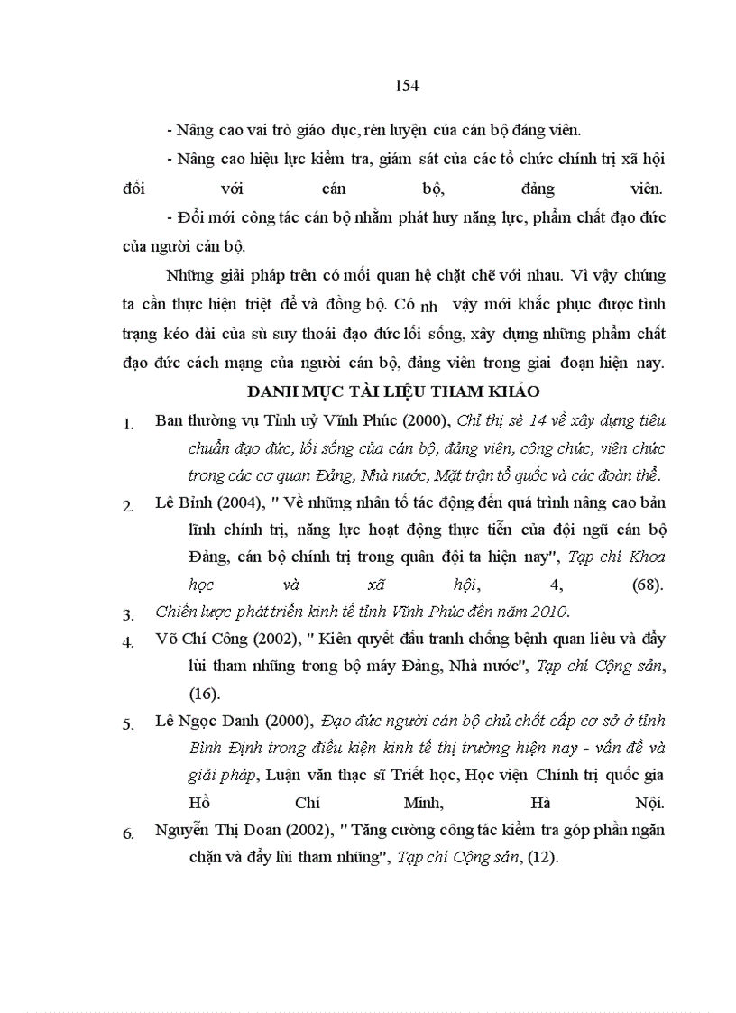 image for page Vấn đề đạo đức cách mạng của người cán bộ lãnh đạo quản lý ở Vĩnh Phúc trong điều kiện kinh tế thị trường hiện nay