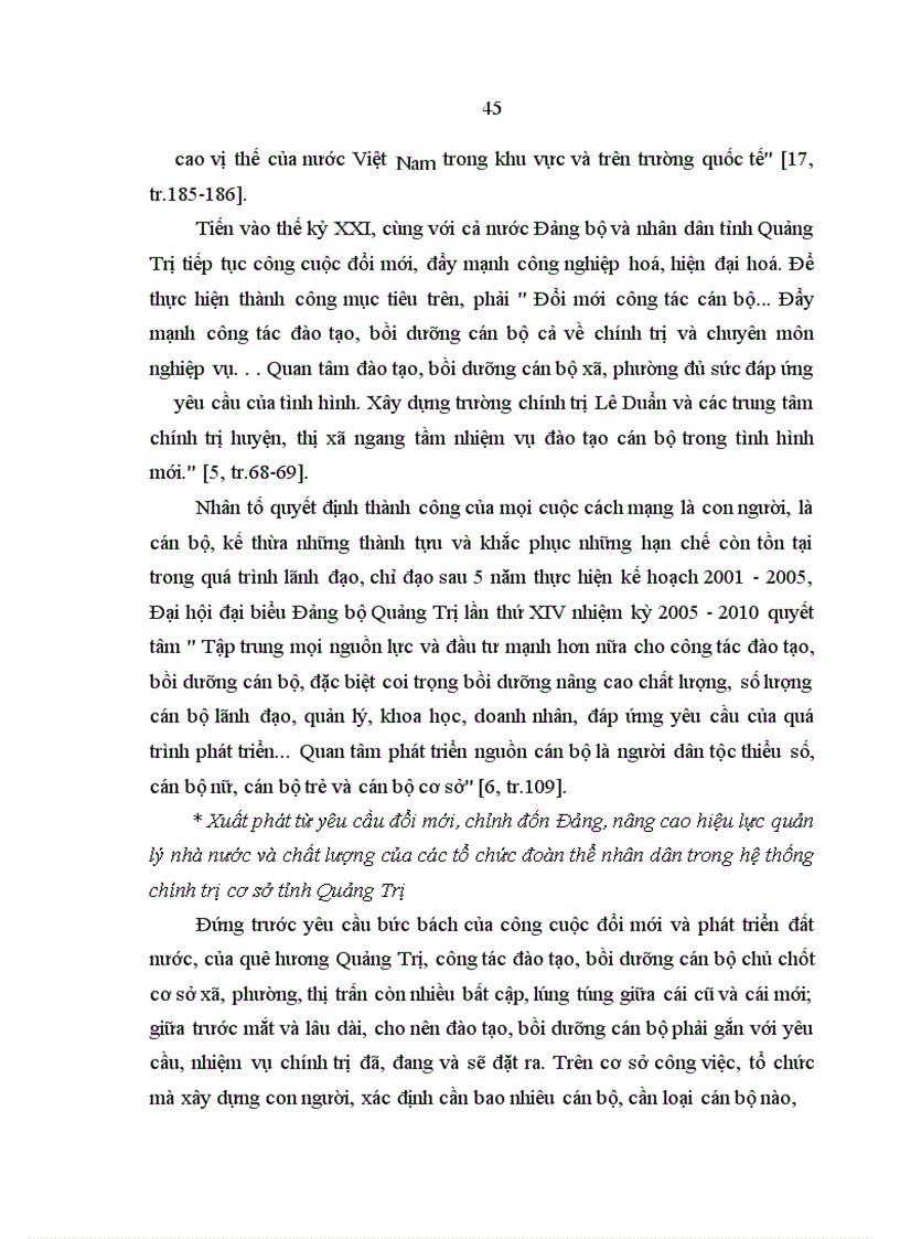 image for page Chất lượng đào tạo, bồi dưỡng cán bộ chủ chốt cơ sở xã, phường, thị trấn ở trường Chính trị Lê Duẩn tỉnh Quảng Trị giai đoạn hiện nay