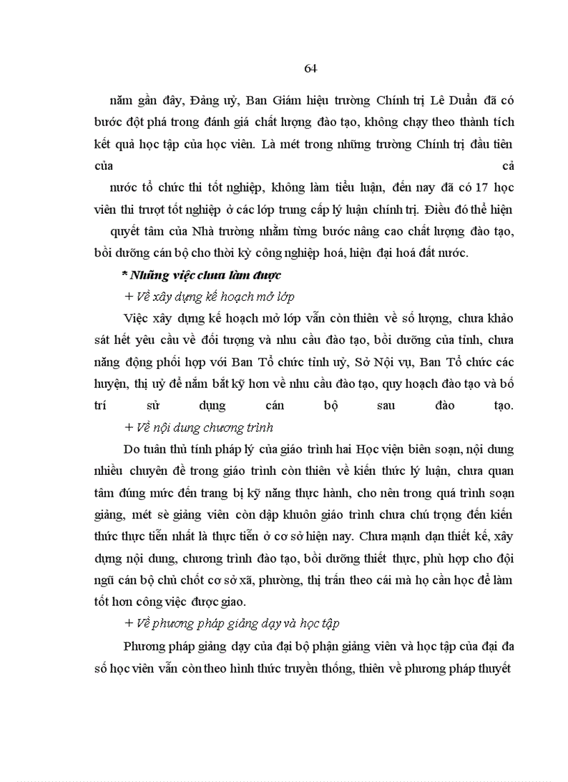 image for page Chất lượng đào tạo, bồi dưỡng cán bộ chủ chốt cơ sở xã, phường, thị trấn ở trường Chính trị Lê Duẩn tỉnh Quảng Trị giai đoạn hiện nay