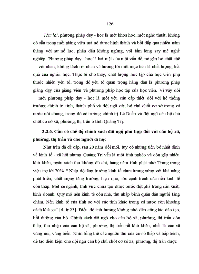 image for page Chất lượng đào tạo, bồi dưỡng cán bộ chủ chốt cơ sở xã, phường, thị trấn ở trường Chính trị Lê Duẩn tỉnh Quảng Trị giai đoạn hiện nay