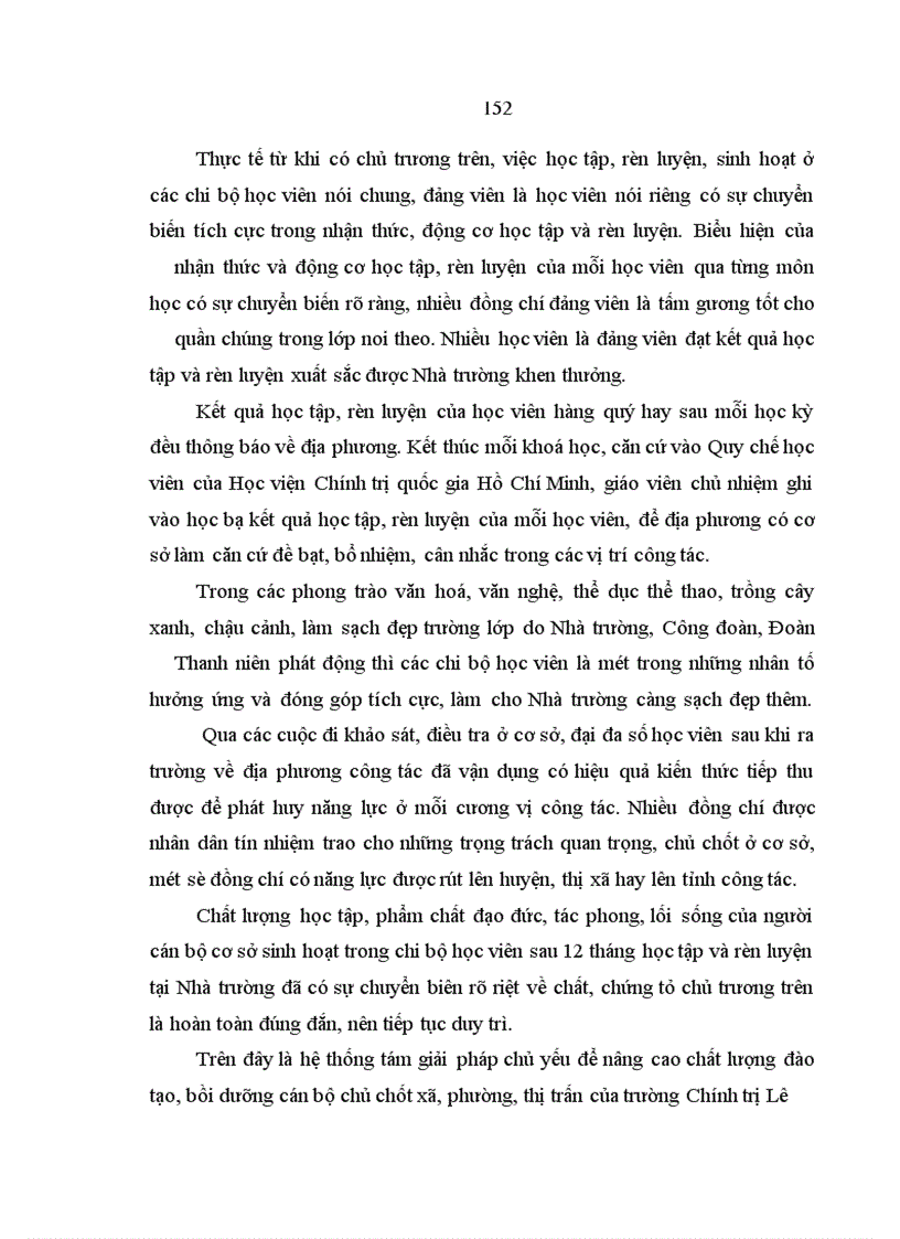 image for page Chất lượng đào tạo, bồi dưỡng cán bộ chủ chốt cơ sở xã, phường, thị trấn ở trường Chính trị Lê Duẩn tỉnh Quảng Trị giai đoạn hiện nay