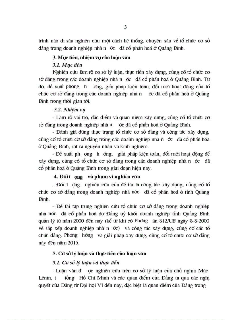 image for page Xây dựng, củng cố tổ chức cơ sở đảng trong các doanh nghiệp Nhà nước đã cổ phần hoá ở tỉnh Quảng bình trong giai đoạn hiện nay