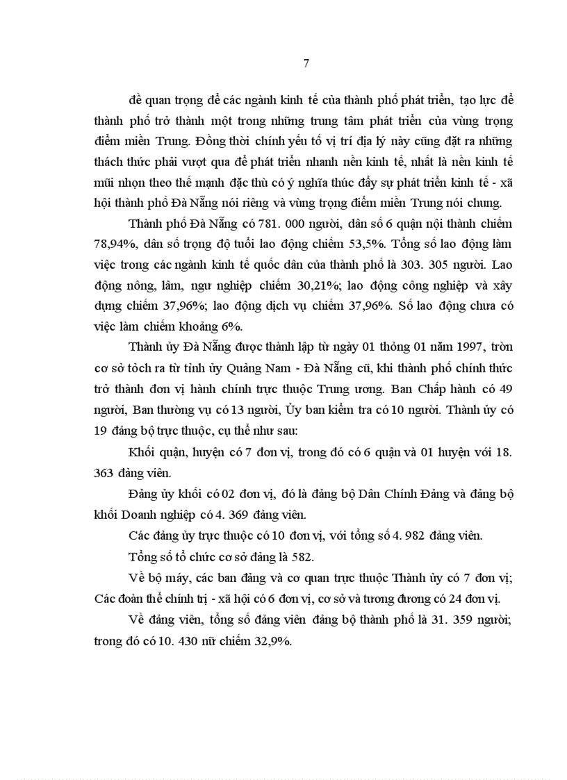 image for page Tăng cường sự lãnh đạo của thành uỷ thành phố Đà Nẵng