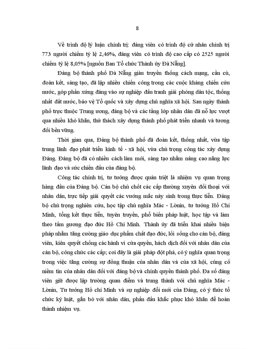 image for page Tăng cường sự lãnh đạo của thành uỷ thành phố Đà Nẵng