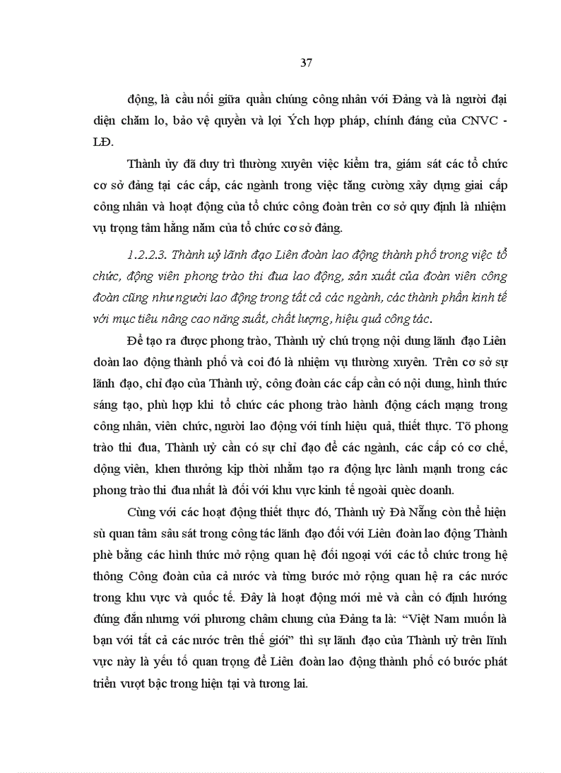 image for page Tăng cường sự lãnh đạo của thành uỷ thành phố Đà Nẵng