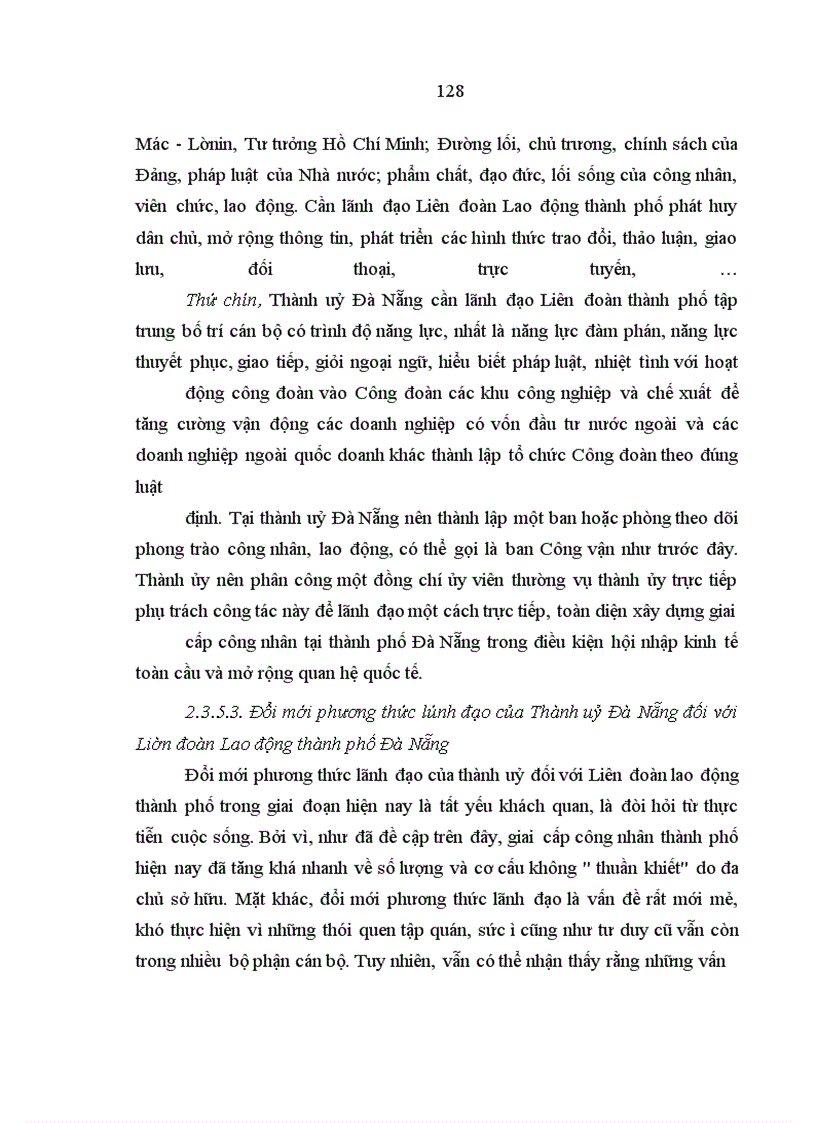 image for page Tăng cường sự lãnh đạo của thành uỷ thành phố Đà Nẵng