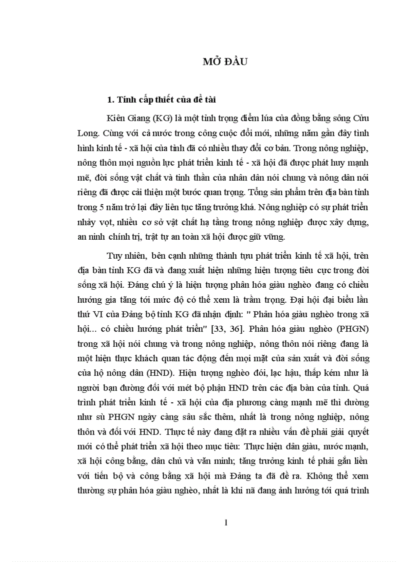 image for page Phân hóa giàu nghèo của các hộ nông dân ở tỉnh Kiên Giang - thực trạng và giải pháp