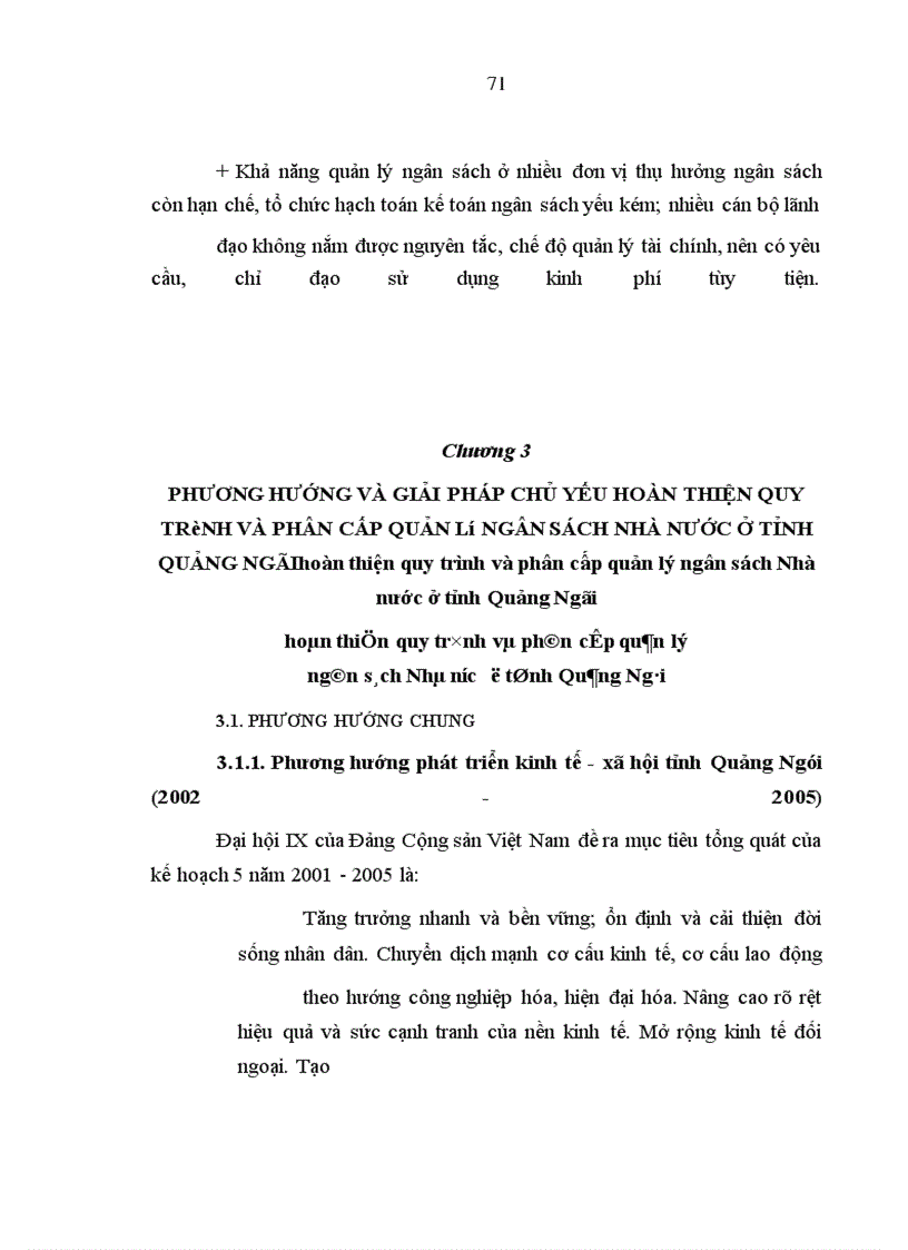 image for page Hoàn thiện quy trình và phân cấp quản lý ngân sách Nhà nước trên địa bàn tỉnh Quảng Ngãi